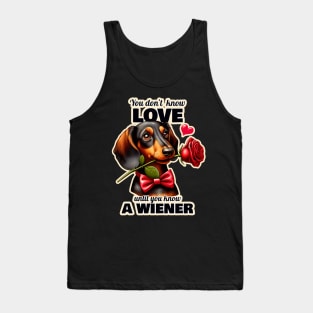 Dachshund Valentin's day Tank Top